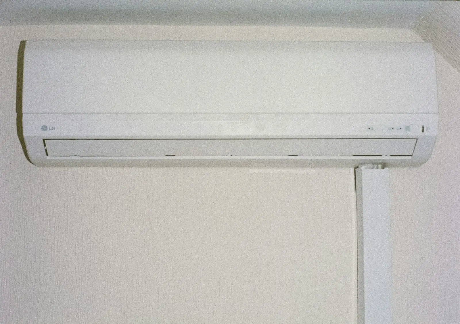 Wall-mounted mini-split indoor unit after installation